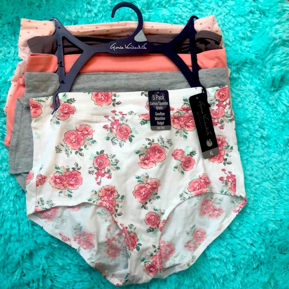 NWT Gloria Vanderbilt XL women’s cotton panties
